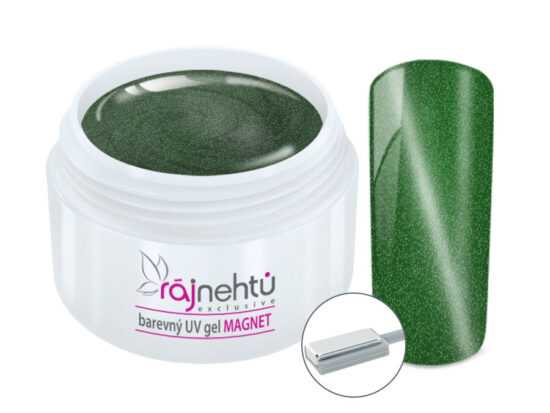 Barevný UV gel CAT EYE MAGNET - Green 5 ml