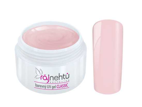 Barevný UV gel CLASSIC - Powder Pink 5ml