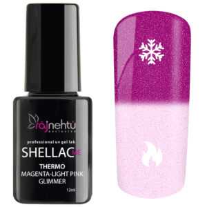 UV gel lak Shellac Me Thermo 12ml - Magenta-Light Pink Glimmer