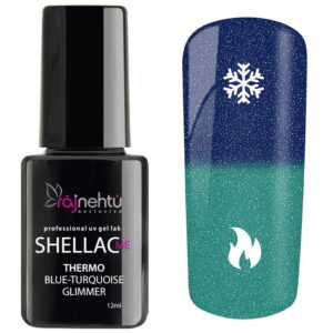 UV gel lak Shellac Me Thermo 12ml - Blue-Turquoise Glimmer