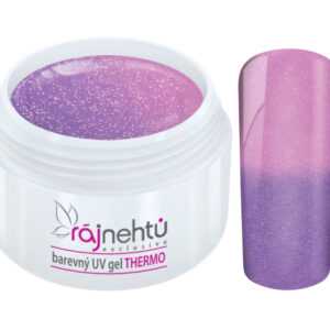 - Barevný UV gel THERMO - violet/pink glimmer - 5 ml