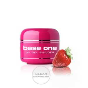 Base one UV gel Clear 50g - Strawberry Čirá