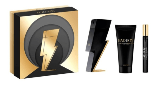 Carolina Herrera Bad Boy - EDT 100 ml + sprchový gel 100 ml + EDT 10 ml