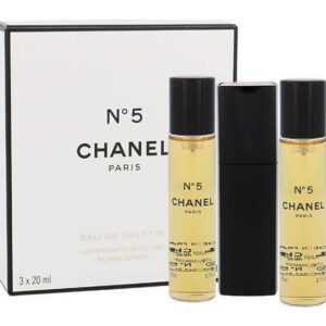 Chanel No. 5 - EDT 20 ml (plnitelný flakon) + náplň 2 x 20 ml