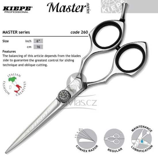 Kiepe Master Series 260/6" Profi kadeřnické nůžky