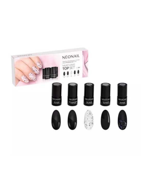 NEONAIL® sada top coatů Must have 5ks x 3ml