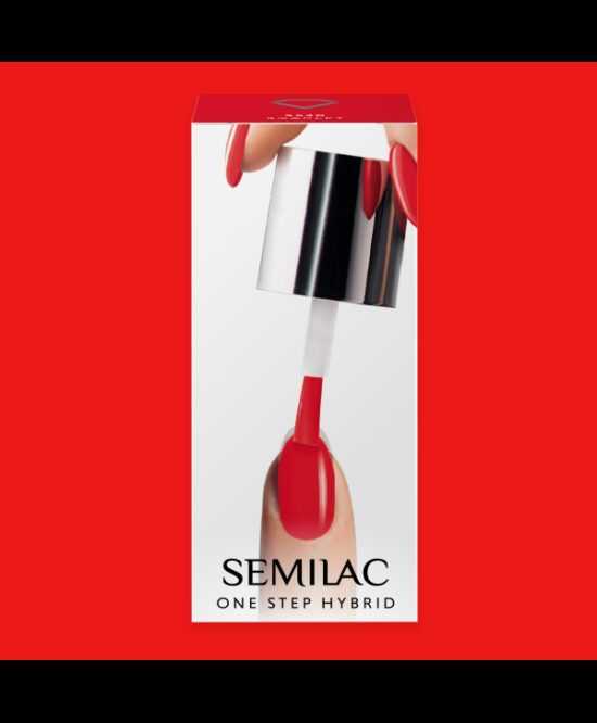 Semilac One Step gél lak S530 Scarlet 5ml Červená