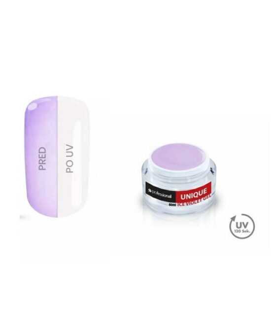 UV GEL UNIQUE ICE VIOLET 50ml Professionail PREMIUM Čirá